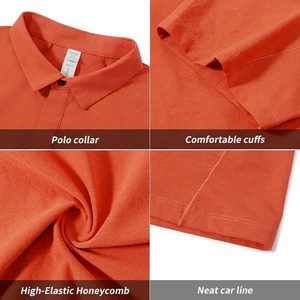 Stretch Fabric Muscle Fit <b>Athletic</b> T Shirts with Collar Custom Logo Print Quick Dry Performance Golf Apparel Low MOQ Sports Polo - Product Image 6