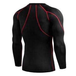 Camiseta de Compresión de Manga Larga para Hombre - Secado Rápido, Transpirable, Antiarrugas, Antipilling, Tejido de Jersey de Spandex/Poliéster - Product Image 6