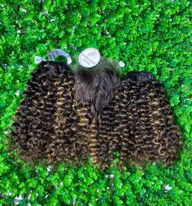 Extensiones de Cabello Humano Natural de Vietnam, Color Piano, Económicas, 100% Remy, Grado 9A-12A, Paquetes con Cierre, Cabello Virgen Brasileño con Cutícula Alineada - Product Image 1