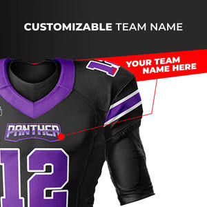 Camiseta y pantalones de fútbol americano Premium personalizados uniforme de manga corta transpirable de rendimiento óptimo - Product Image 2