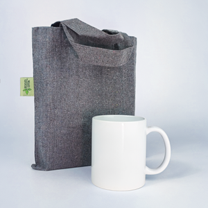 Leevke – Borsa in cotone con manici corti - Product Image 1