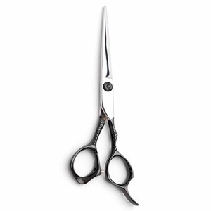 Vente en gros de ciseaux de coiffeur en métal, en acier, à lame droite et tranchante, ciseaux de salon de coiffure avec repose-doigt fixe - Product Image 6