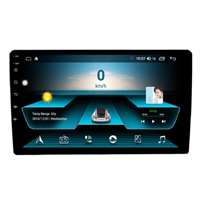 Universal 9 Zoll IPS Touchscreen 2 Din Android 10 Auto-Dvd-Player Multimedia doppel Din 2+32 mit Carplay Autoradio-Player