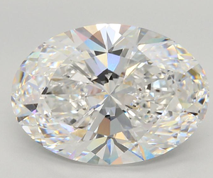 Diamant synthétique HPHT CVD blanc de forme ovale, taille fantaisie, certifié IGI, diamant cultivé en laboratoire, carat LG30, couleur D, pour bijoux - Product Image 1