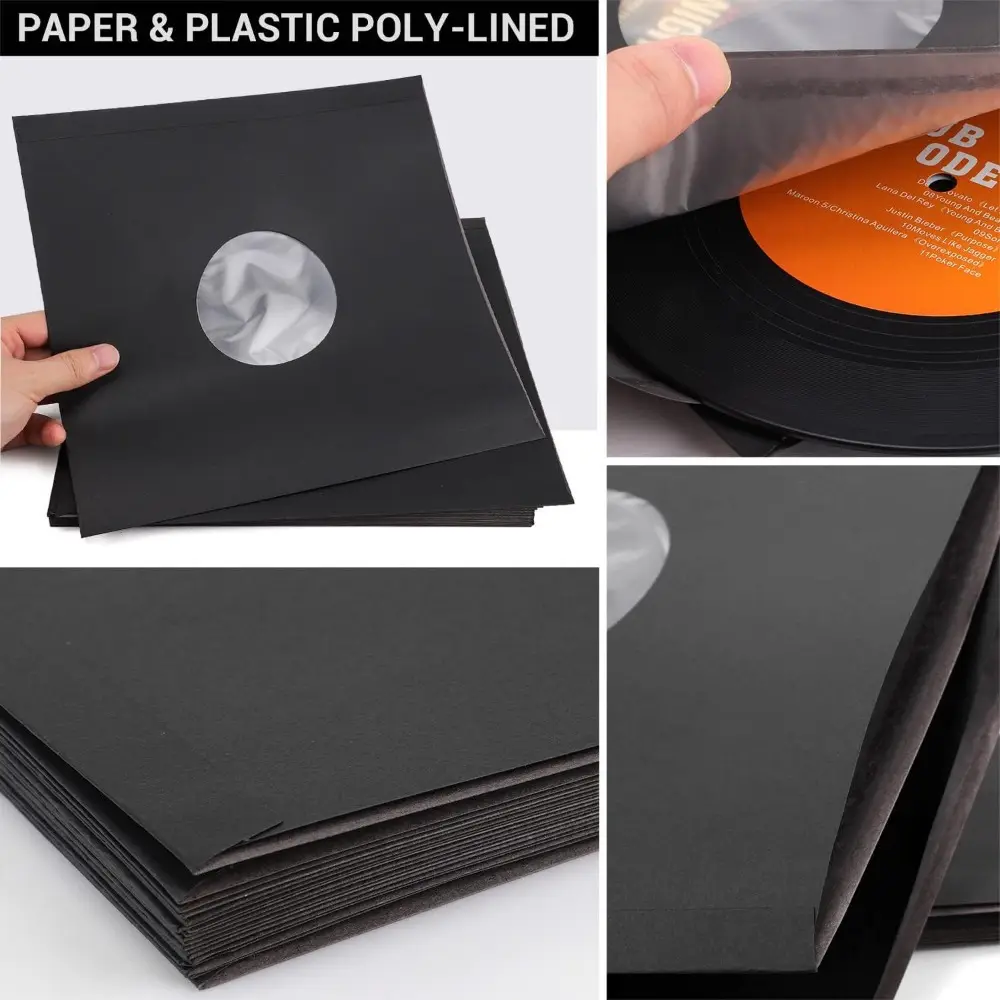 Groothandel Hoge Kwaliteit Vinyl Platen Custom Muziek Zwarte Lege Schijf Record Vinyl Opslag