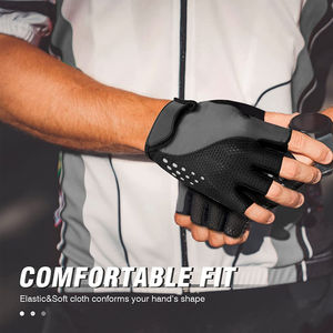 Nuevo 2025 OEM Guantes personalizados Guantes de ciclismo Medio dedo Conducción deportiva Medio dedo para gimnasio Hombres Mujeres Guantes de levantamiento de pesas - Product Image 6