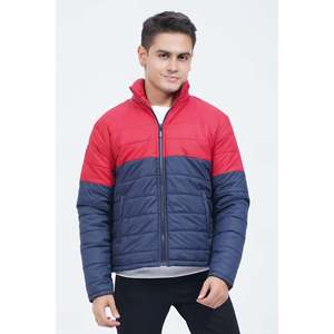Unze London Mens ABEEIL Casual Winter <b>Jacket</b> Reversible Hooded Nylon Zipper Closure Waterproof Breathable Polyester Print - Product Image 1