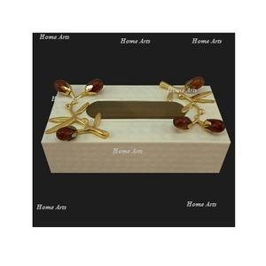 Caja de servilletas de acero inoxidable de diseño único Caja de servilletas de forma rectangular hecha a mano para uso en el hogar y la Oficina - Product Image 2