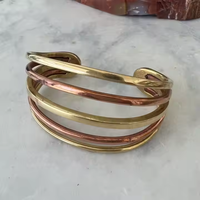 Pulsera Artesanal de Cobre de Alta Calidad, Estilo Moderno, Hecha a Mano, Trenzada, para Sanación y Terapia