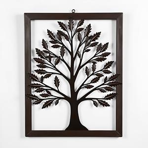 Arte de pared de Metal de hierro hecho a mano con diseño de hoja larga con marco hecho a mano para decoración Fabricante Mayorista - Product Image 4