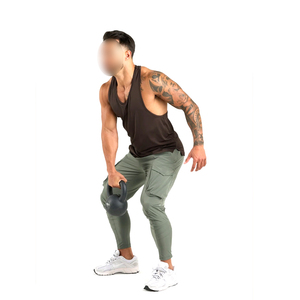 Logotipo Personalizado Impreso Mejor Proveedor Ropa de Fitness Buena Venta Culturismo Gimnasio Ropa de Entrenamiento Para Hombres Levantamiento de Pesas Stringers - Product Image 4