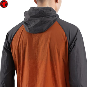 Chaqueta Cortavientos Ligera con Capucha Personalizada para Hombre, Último Diseño, MOQ Bajo, Ropa Casual Activa, No Tejida, Cuello Alto - Product Image 4
