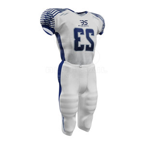 Conjunto de uniforme de fútbol americano ligero con material de Jersey que absorbe la humedad - Product Image 3