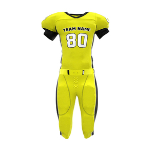 OEM de fábrica de impresión profesional transpirable poliéster algodón liso Jersey jóvenes/adultos Fitness uniforme de fútbol americano XL conjunto - Product Image 1