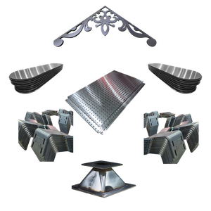 Placas de acero inoxidable perforadas con corte por láser y soportes personalizados-Fabricante OEM de Vietnam - Product Image 1