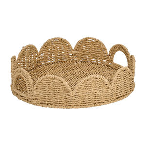 เครื่องใช้บนโต๊ะอาหารลายหอยเชลล์ที่ดูสะดุดตาสำหรับตกแต่งบ้านถาดเสิร์ฟหญ้าทะเลจากเวียดนามดีไซน์แบบศิลปะ - Product Image 3