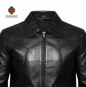 แจ็คเก็ตหนังบอมเบอร์ลำลองสีดำสำหรับผู้ชายรุ่น A-2 |   เสื้อแจ็คเก็ตหนังสังเคราะห์ทำมือสำหรับฤดูหนาว |   เสื้อคลุมสไตล์วินเทจเรโทร |   ให้ของขวัญให้เขา - Product Image 4