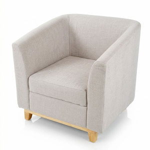 Sillón Individual Contemporáneo GSD68067, Cómodo y Reclinable, con Cuero y Patas de Madera de Caucho PU, para Hogar u Oficina - Product Image 1