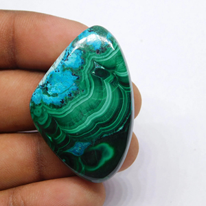 Top Qualité Chrysocolle Malachite Naturel Chrysocolle Cabochon Pierres Précieuses En Vrac Superbe Fabrication De Bijoux Top Rated Gemstone Wow Gem - Product Image 1