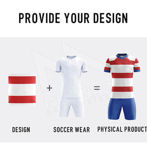 Venta al por mayor nuevas camisetas de fútbol personalizadas de alta calidad de los hombres impresos bordados camisetas de fútbol Kits de fútbol - Product Image 5