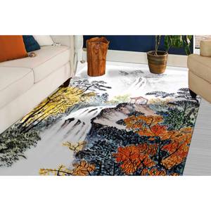 Tapis Paysage Cascade : Vue Automnale 3D, Tapis Antidérapant, Tapis Doux Non Tissé - Product Image 5