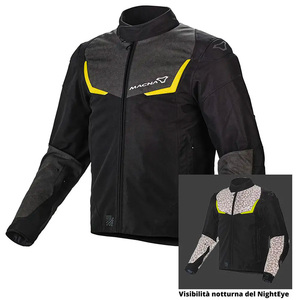 Giacca da Moto per Uomo Macna Duraglo Night Eye - Abbigliamento da Corsa ad Alta Visibilità - Product Image 1