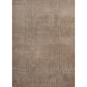 Alfombras de Lana Tejidas a Mano, Color Beige y Marrón, Formato Rectangular Grande 9x12, Diseño Abstracto a Rayas, para Hogar y Auto, Hwt-83 - Product Image 3