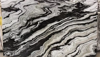 Dalles de marbre Orris Nero Venato, surface polie et adoucie, marbre indien pour comptoirs de cuisine modernes, salles à manger de villas, revêtements de sol