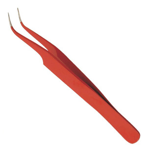 Ensemble de pinces à épiler pour cils en acier inoxydable de haute qualité, de marque, courbées, inclinées, pointues, volumineuses, Maclura, argent, pour sourcils - Product Image 5