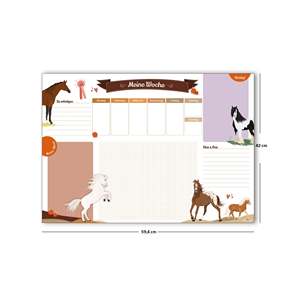 Bloc-notes détachable à motif cheval, inspiré des carnets de croquis - Product Image 1