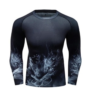 Mode sublimé Rash Guard Top Y2K et impressions abstraites Styles viraux TikTok Logo personnalisé accepté - Product Image 2