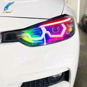 B-deals Gen 2 icónicos faros LED Crystal Angel Eyes para RGB Chasing Amber con señal de giro nuevos accesorios de luz de coche - Product Image 3