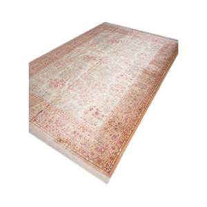 Tapis en soie noué à la main Gulmarg Gold Pae-5709, tapis décoratif floral pour la maison - Product Image 2