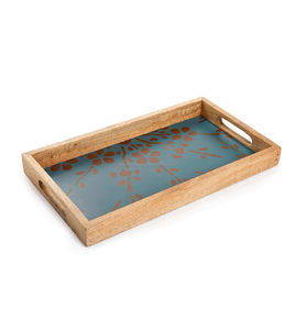 Bandeja redonda personalizada de alta calidad para servir, fabricación al por mayor de bandejas de madera de lujo para servir, artesanías de cocina de gran venta - Product Image 3