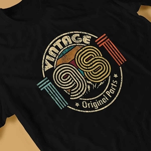 T-shirt streetwear graphique vintage 1981 décontracté pour hommes, qualité supérieure, motif uni 100% coton - Product Image 3