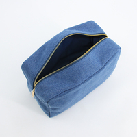Nouveaux accessoires de voyage, trousses de toilette, sacs à cosmétiques portables en toile de coton denim, trousse de maquillage, trousse de toilette, sac pour produits de soin de la peau pour le lavage et la beauté