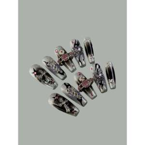 Planet Fire Press on Nail, Diseño de Uñas Único para un Look Elegante - Product Image 2