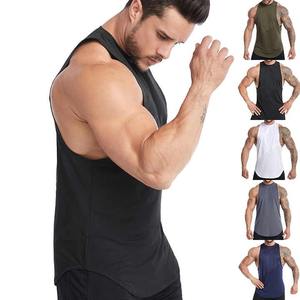 Camisetas sin Mangas para Hombre con Logotipo Personalizado al por Mayor, Tejidas, Transpirables, Ecológicas, Ropa Deportiva Informal para Fitness, Disponibles en Todas las Tallas - Product Image 3