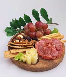 Wooden <b>snack</b> tray for serving food and drink round platter pizza breakfast food <b>bar</b> home kitchen decor wedding gifts restaurant - Product Image 6
