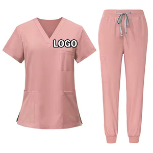 2025 venta al por mayor de joggers de secado rápido trajes de matorrales de manga corta enfermera Dental Doctor uniformes ropa de trabajo de Hospital de mascotas para hombres y mujeres - Product Image 4