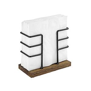 Porte-serviettes en métal dessus de table porte-mouchoir décoratif de luxe en gros forme personnalisée fait à la main porte-serviettes de marque - Product Image 4