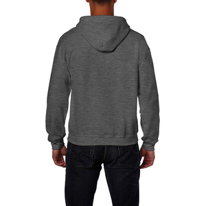 Sudadera con capucha de algodón de calidad con estampado personalizado de Puff 3D de espuma polar en blanco para hombre con cremallera de gran tamaño y cremallera completa - Product Image 5