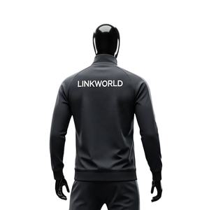 Survêtement de sport surdimensionné léger en polyester polaire avec logo personnalisé du fabricant, imprimé réfléchissant, taille plus, streetwear, jogging - Product Image 5