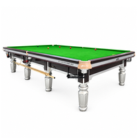 Tables de billard russes de luxe avec dalles d'ardoise de 45 mm d'épaisseur, accessoires complets de haute qualité, 10 pieds/12 pieds