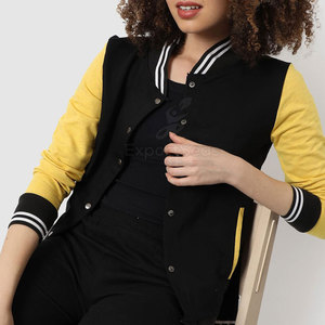 Chaqueta Letterman de gran tamaño para mujer, chaqueta Letterman de material duradero, chaqueta Letterman cómoda - Product Image 4
