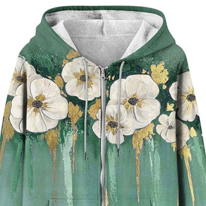 Women Terry <b>Sublimation</b> <b>Hoodie</b> Full Print Custom Design Pullover Soft Winter Wear Comfortable Casual Front - Product Image 6