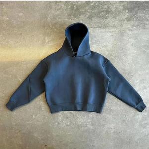 Sweat à capuche vintage à fermeture éclair intégrale pour homme 2026, style streetwear surdimensionné, coton lourd, aspect délavé, mode décontractée, fournisseur OEM - Product Image 6
