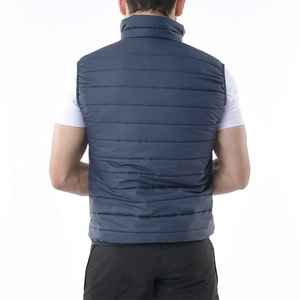 2025 nuevo elegante personalizado ligero cálido burbuja sin mangas de talla grande abrigo de cintura hombres chaqueta sin mangas acolchada para hombres - Product Image 2