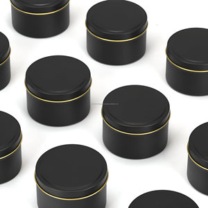 <b>Bulk</b> Selling Handmade Black Tin <b>Candle</b> for Christmas Occasion Custom Logo Available - Product Image 4