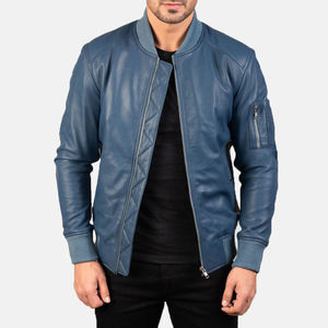 Made in Pakistan Men's Real Leather Jacket Men Motorcycle Winter <b>Coat</b> Men Warm Genuine Leather Jackets - Product Image 3